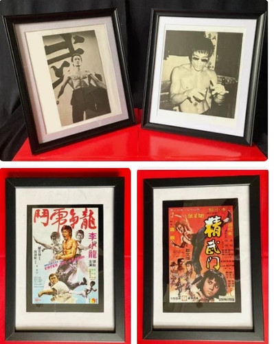 Iconic framed bruce lee - x,