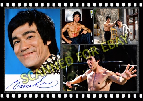 Bruce lee montage glossy - bruce, a4