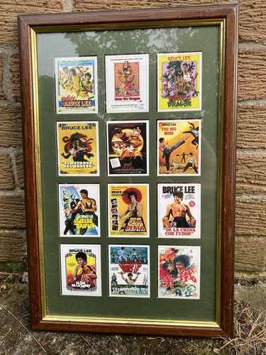 Bruce lee cards framed picture - bruce,