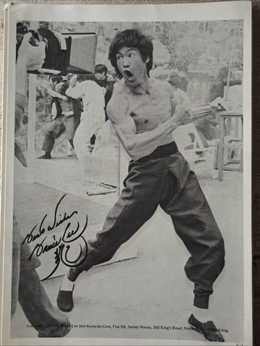 Bruce lee signed - signed, (not